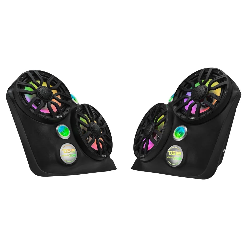 Polaris Slingshot Dual Front Fender 8” Loaded Speaker Pods