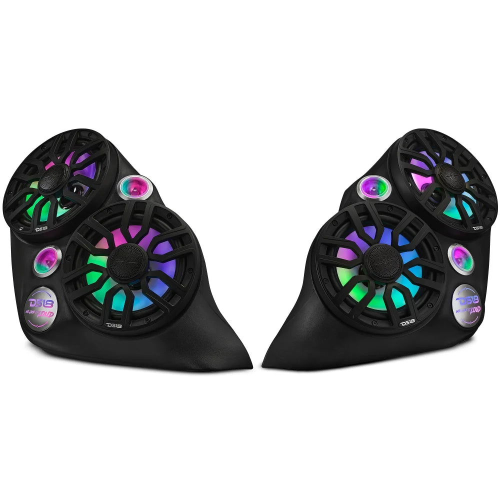 Polaris Slingshot Dual Front Fender 8” Loaded Speaker Pods