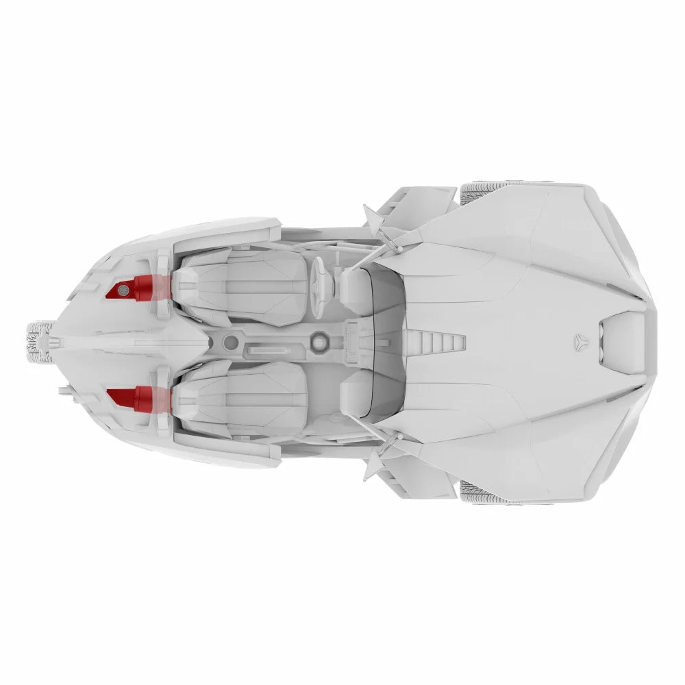 Polaris Slingshot Headrest Empty Enclosure with Digital Led