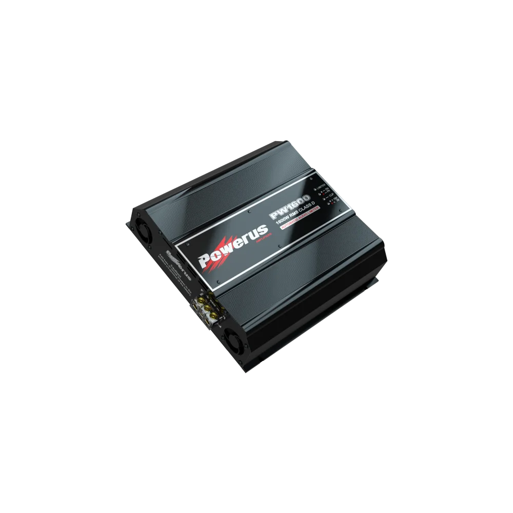 Powerus Pw1600 Amplifier 2-ohm 1960w Rms 1-channel - Sms