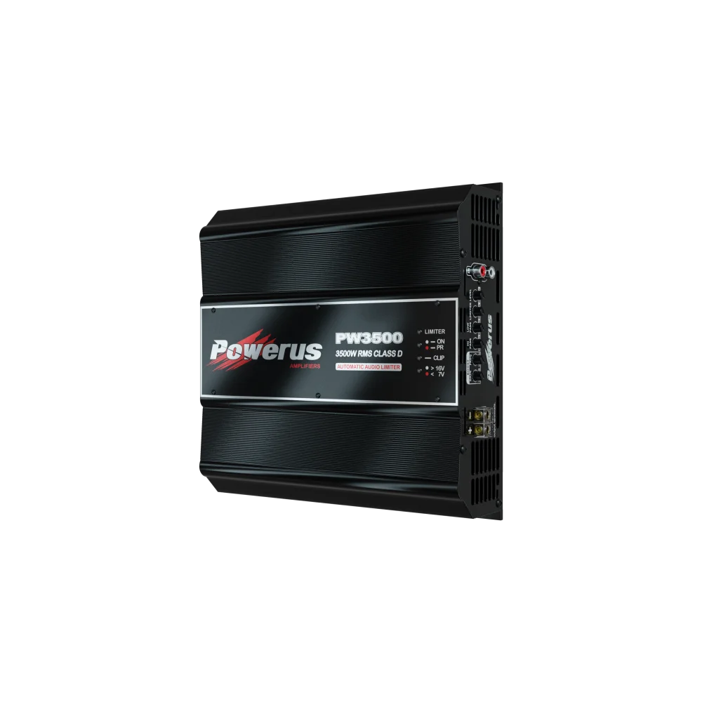 Powerus Pw3500 Amplifier 2-ohm 4740w Rms 1-channel - Sms
