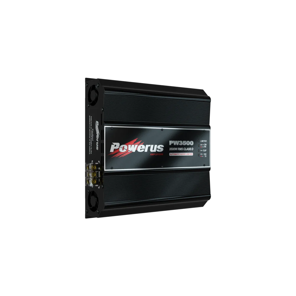 Powerus Pw3500 Amplifier 2-ohm 4740w Rms 1-channel - Sms