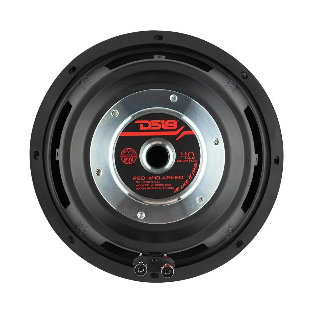 Pro 10’’ Neodymium Water Resistant Woofer 400 Watts Rms