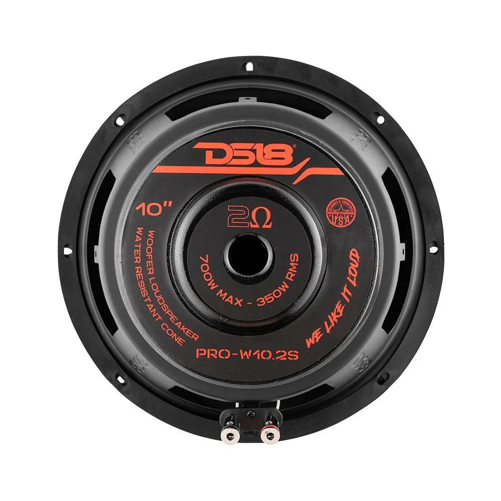 Pro 10’’ Water Resistant Woofer 350 Watts Rms 2-ohm Svc