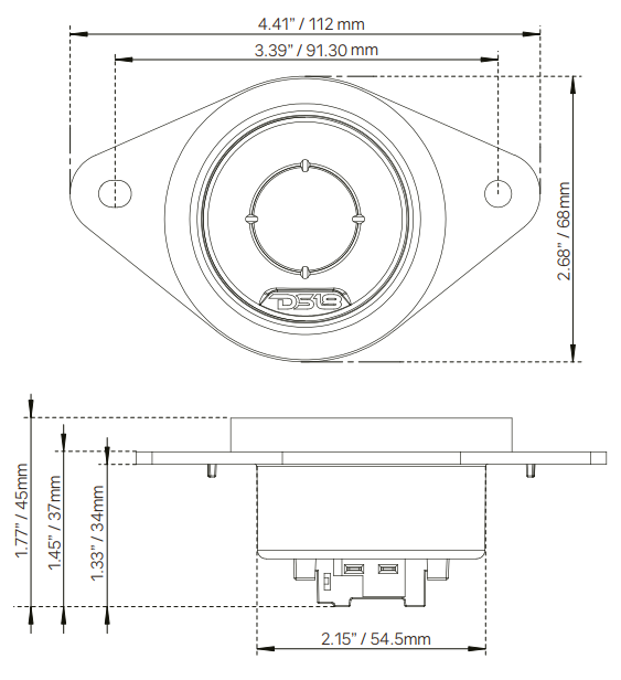 1.9’’ Oem Replacemenet Neodymium Tweeter Toyota