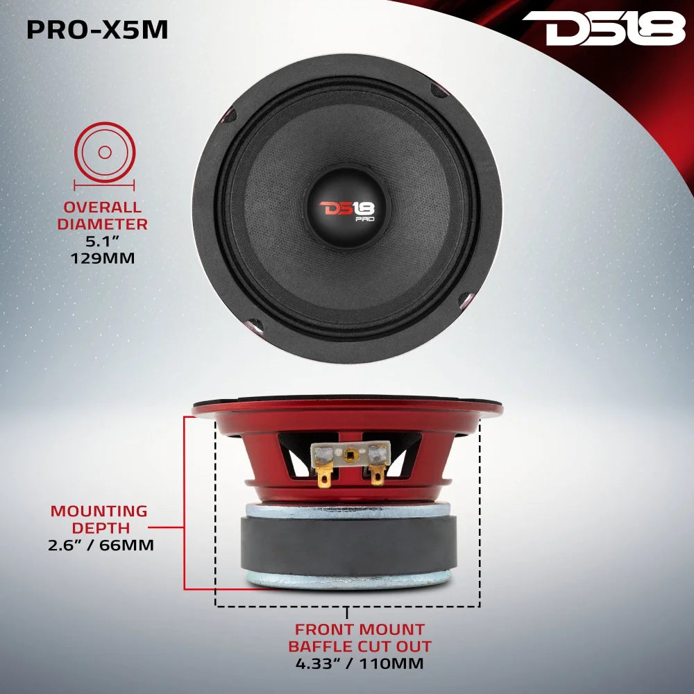 Pro-x 12’’ Mid-range Loudspeaker 450 Watts Rms 8-ohm