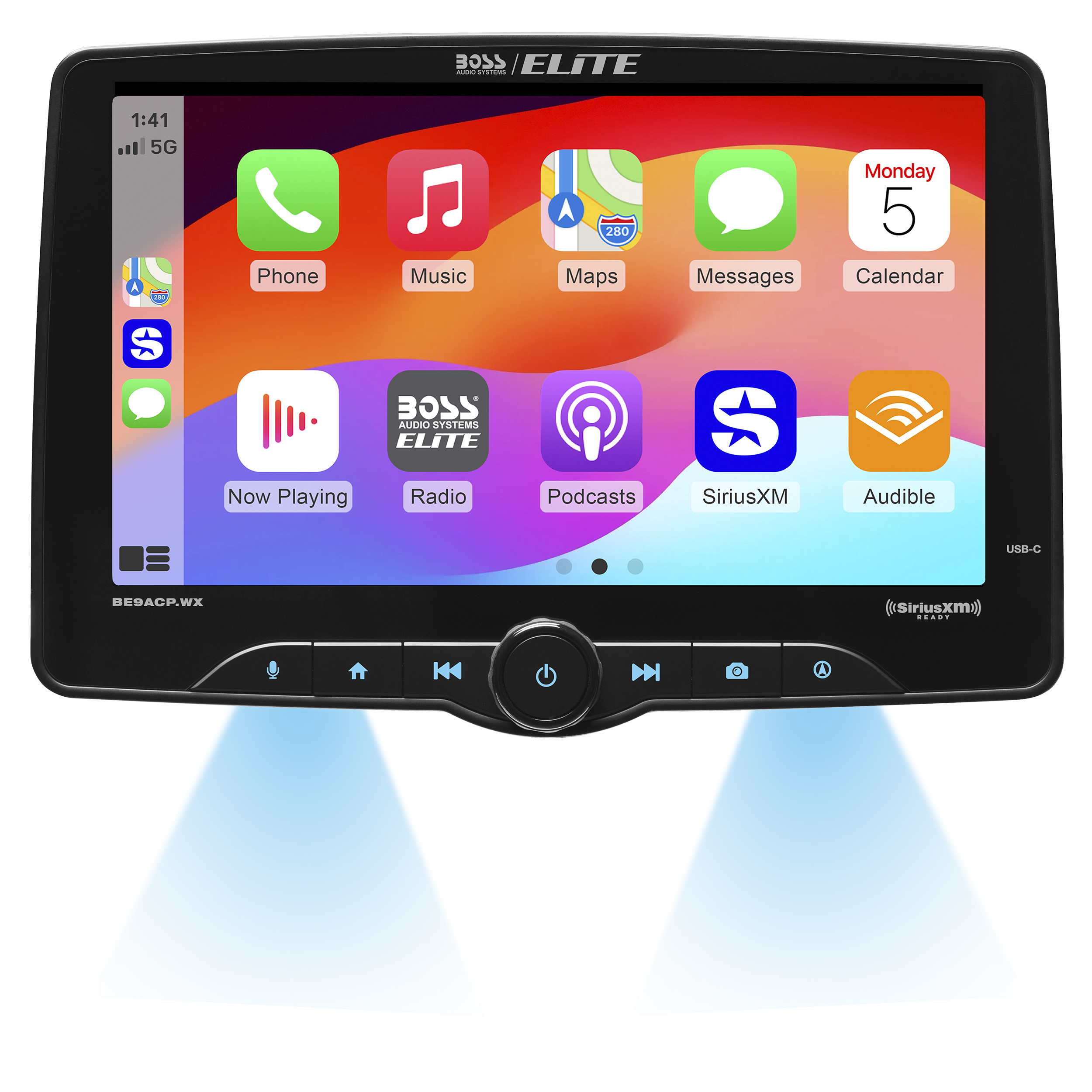 BE9ACP.WX BOSS ELITE 9 INCH FLOATING STYLE RADIO MAESTRO READY