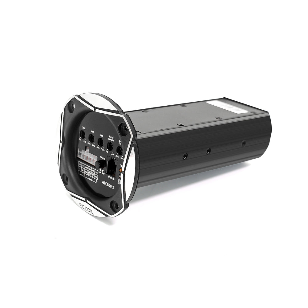 Recoil ATC500.1 1000 watt max Class-D monoblock subwoofer amplifier