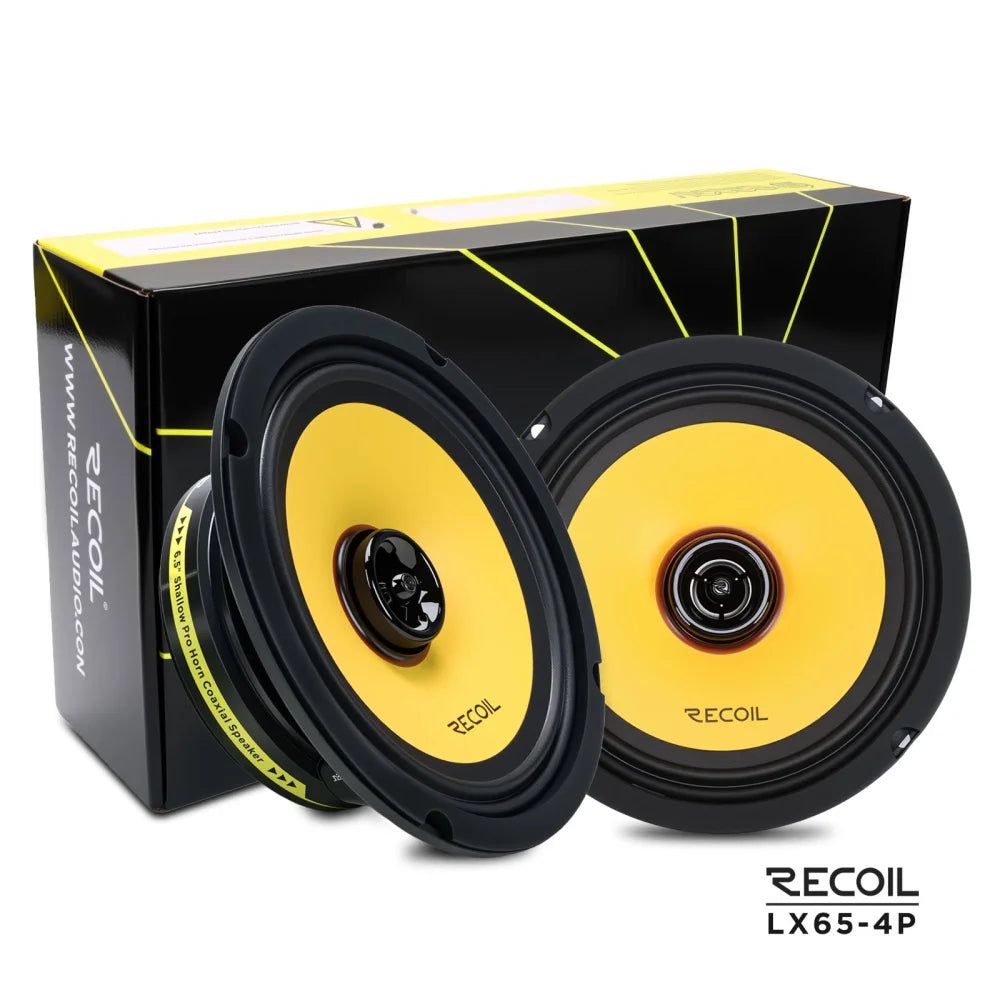 Recoil Audio Lx65-4p 6.5″ Pro Coaxial Car Speakers