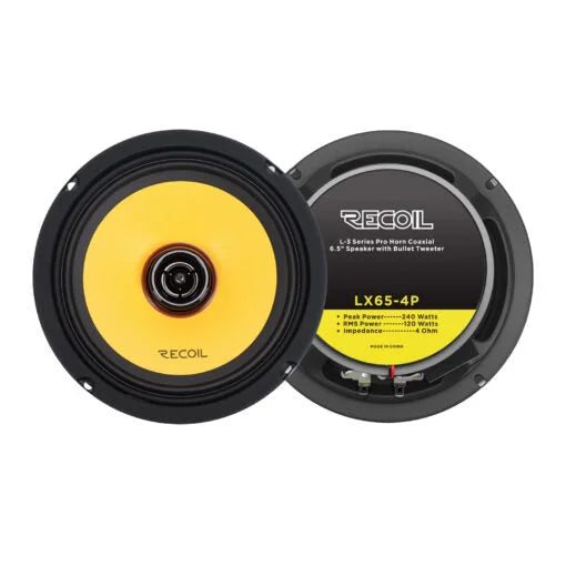 Recoil Audio Lx65-4p 6.5″ Pro Coaxial Car Speakers