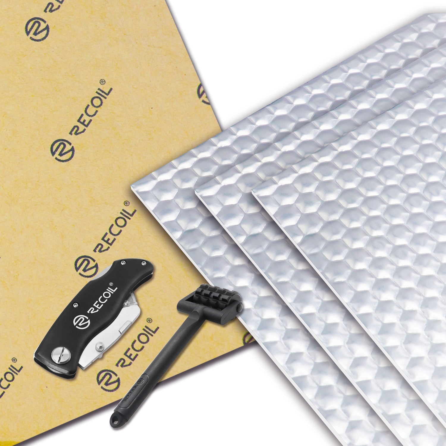 Recoil DMBK 90 mil butyl sound deadening mat kit