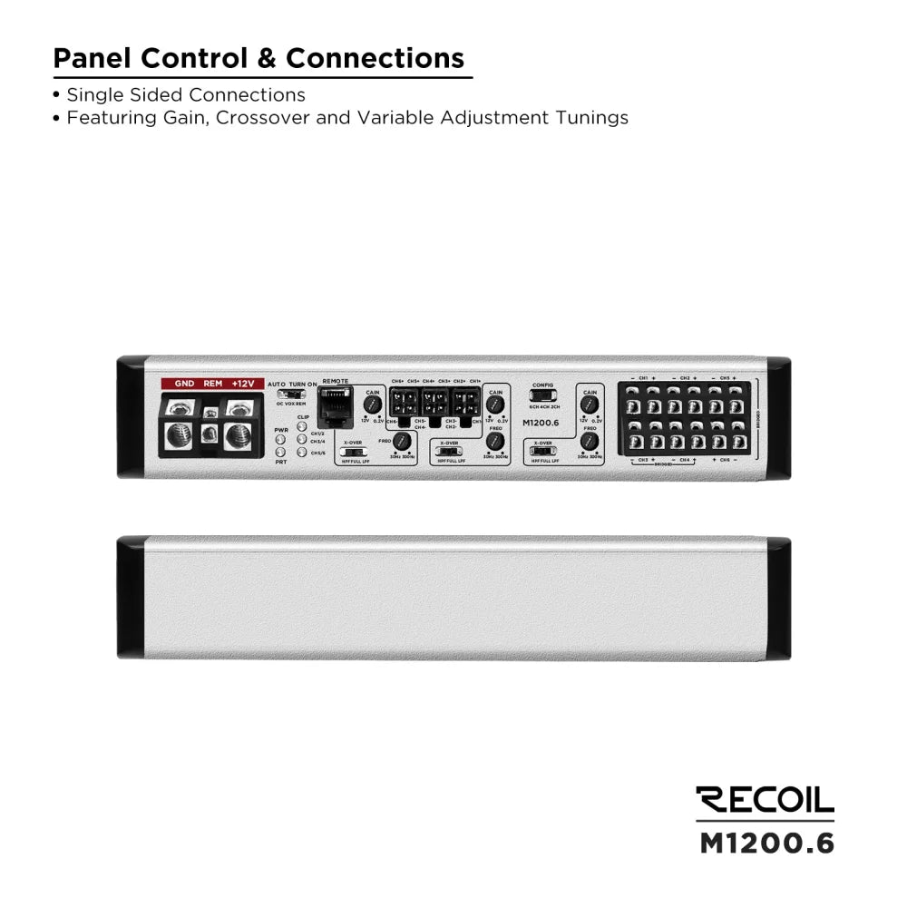 Recoil M1200.6 Echo Pro Series 6-channel Amplifiers - Sms