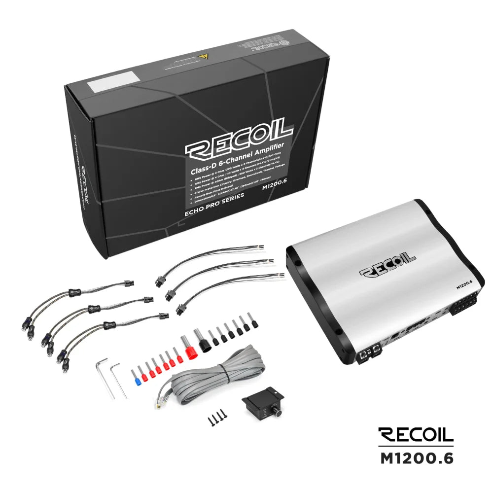 Recoil M1200.6 Echo Pro Series 6-channel Amplifiers - Sms