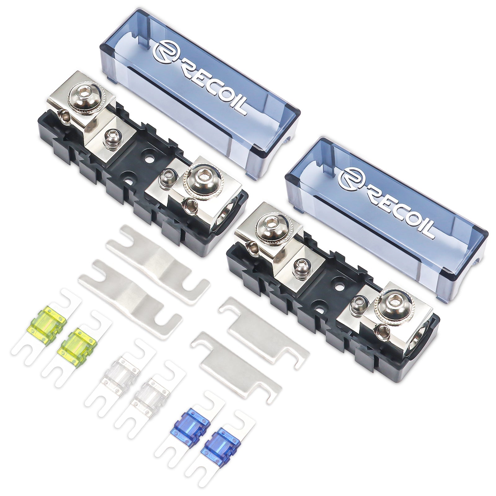 Recoil MFHA-2 modular ANL and Mini-ANL fuse blocks 2 pack