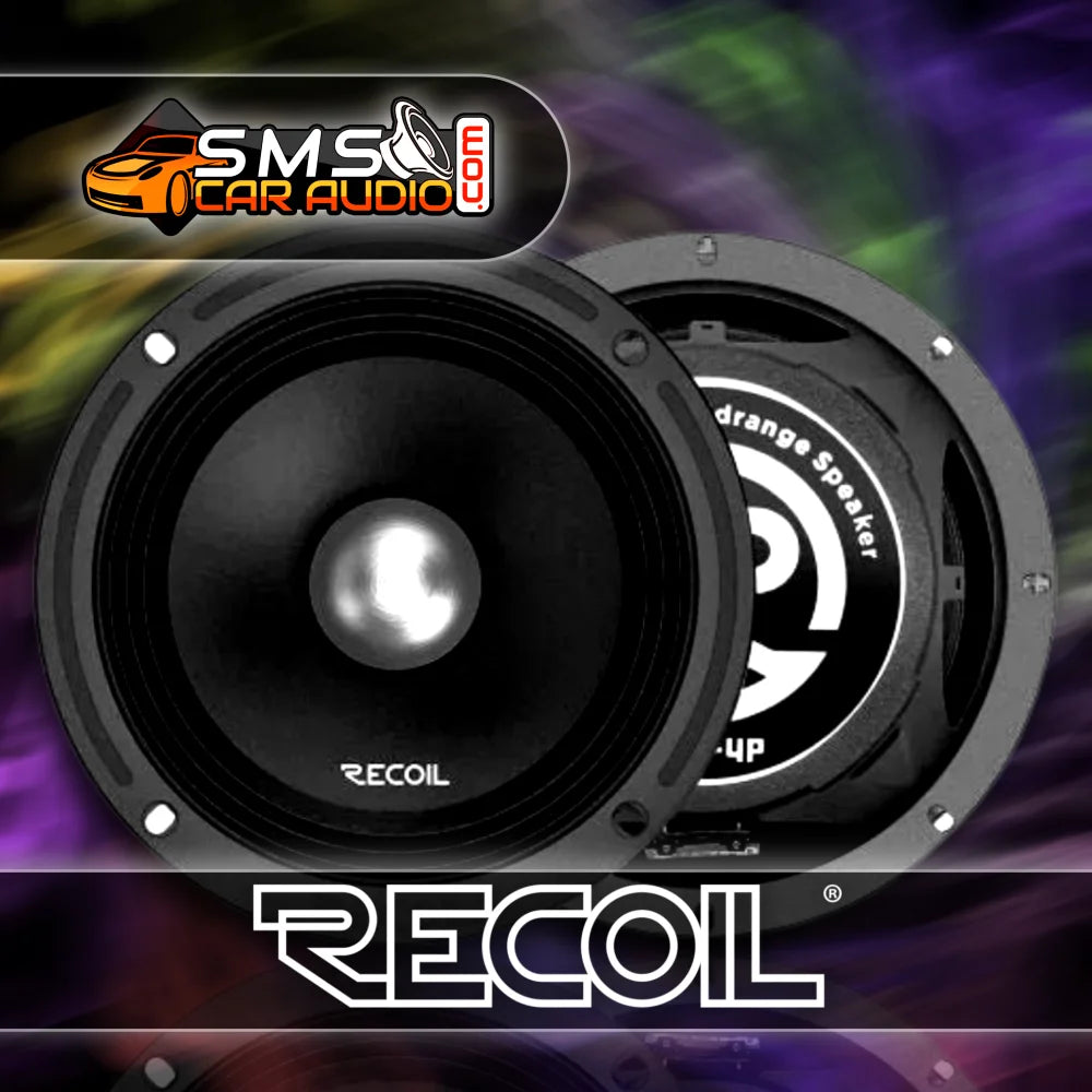 Recoil Ms8-4p 8-inch Midrange Pro Audio Car Speakers 800