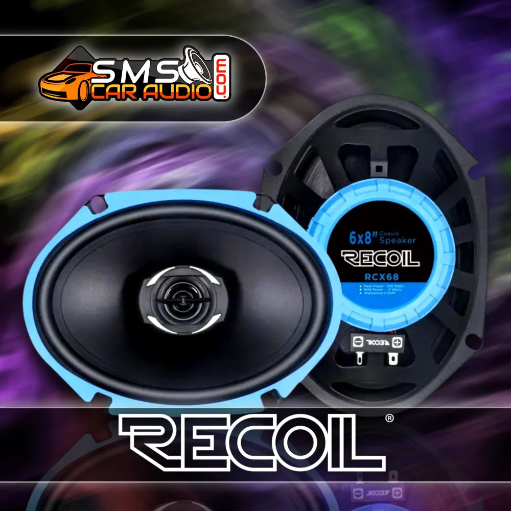 Recoil Rcx68: 6x8’ Coaxial Speakers Echo Series - Pairs
