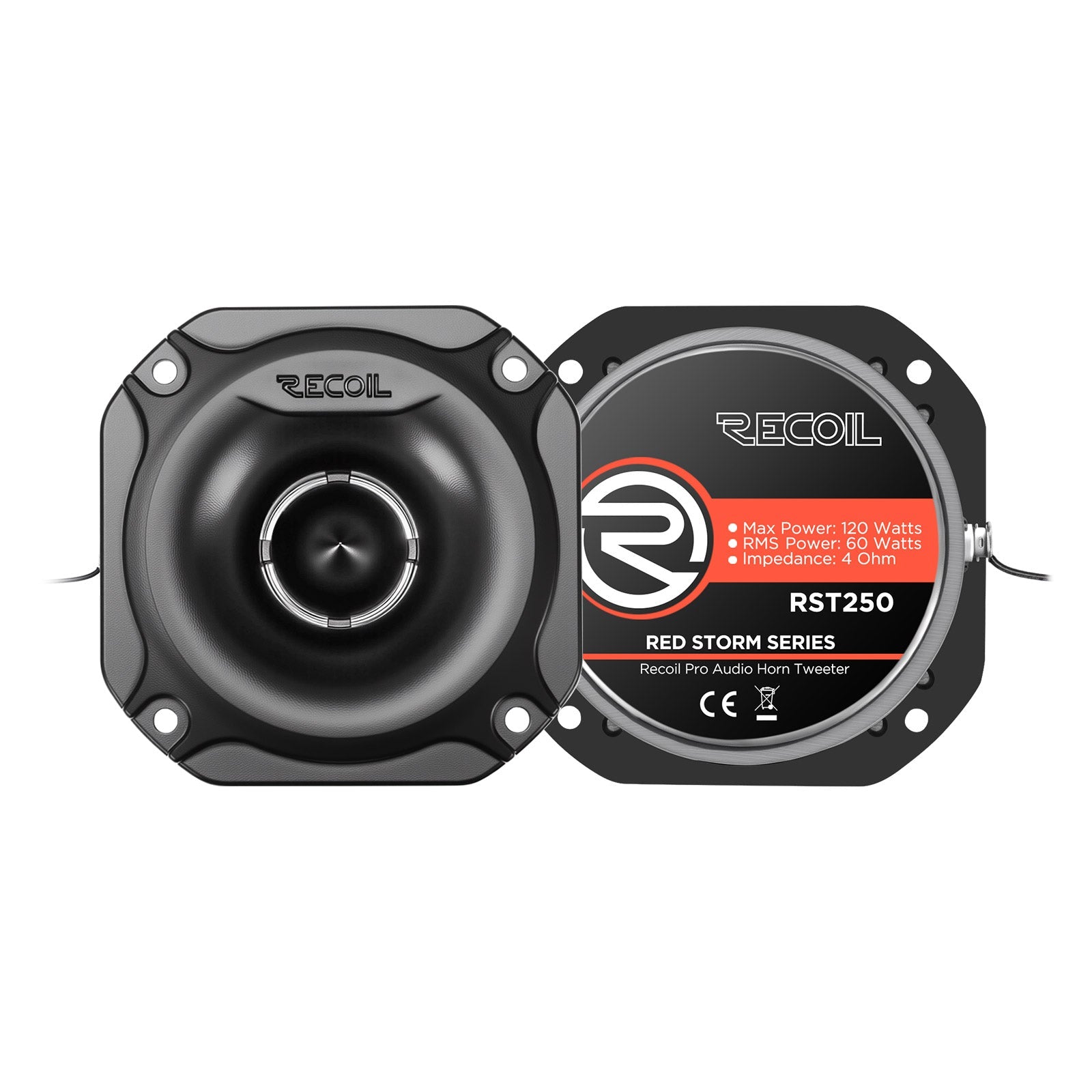 Recoil RST250 1-inch aluminum super tweeters pair