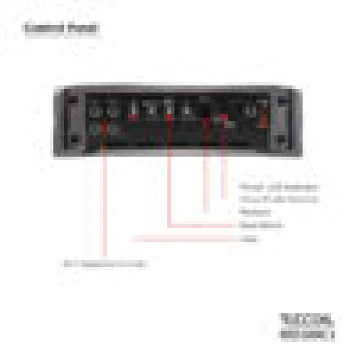 Recpoil Red 1800.1 1 Ohm Stable Channel Subwoofer Amplifier