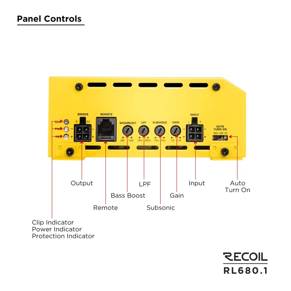 Rl680.1 L-3 1 Channel Amplifier - Recoil Audio