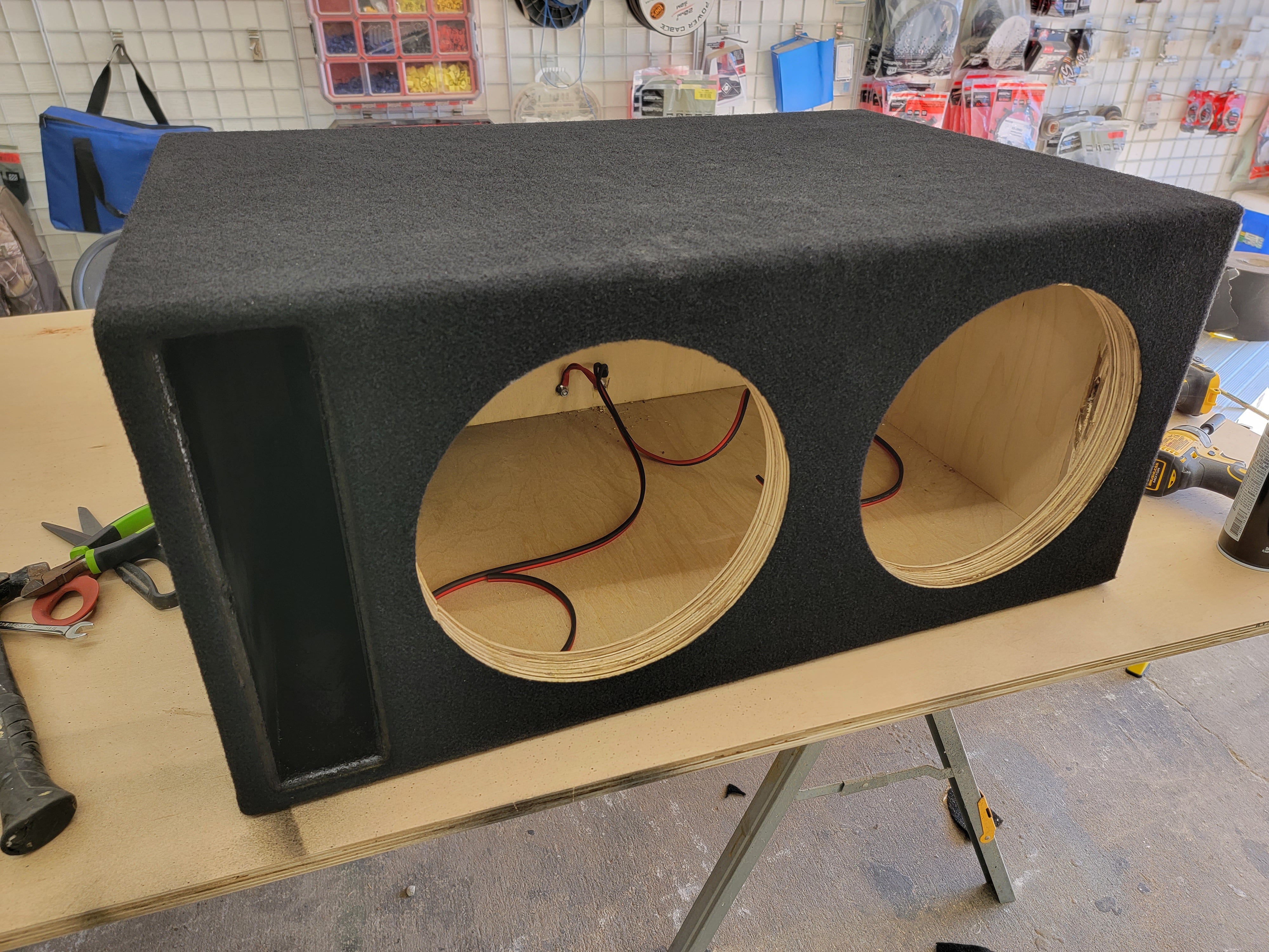 Dual 12″ Custom-Built Subwoofer Enclosure (Built-to-Order)