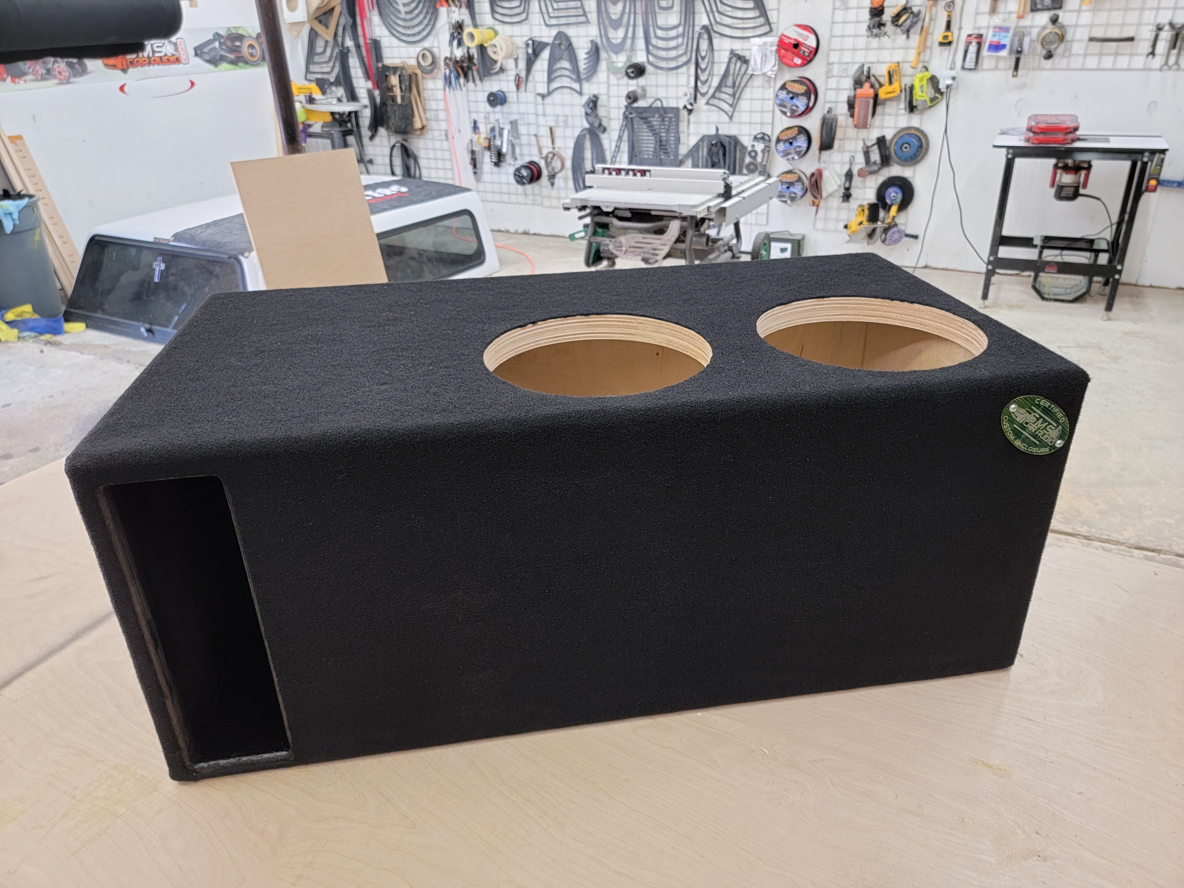 Dual 12″ Custom-Built Subwoofer Enclosure (Built-to-Order)