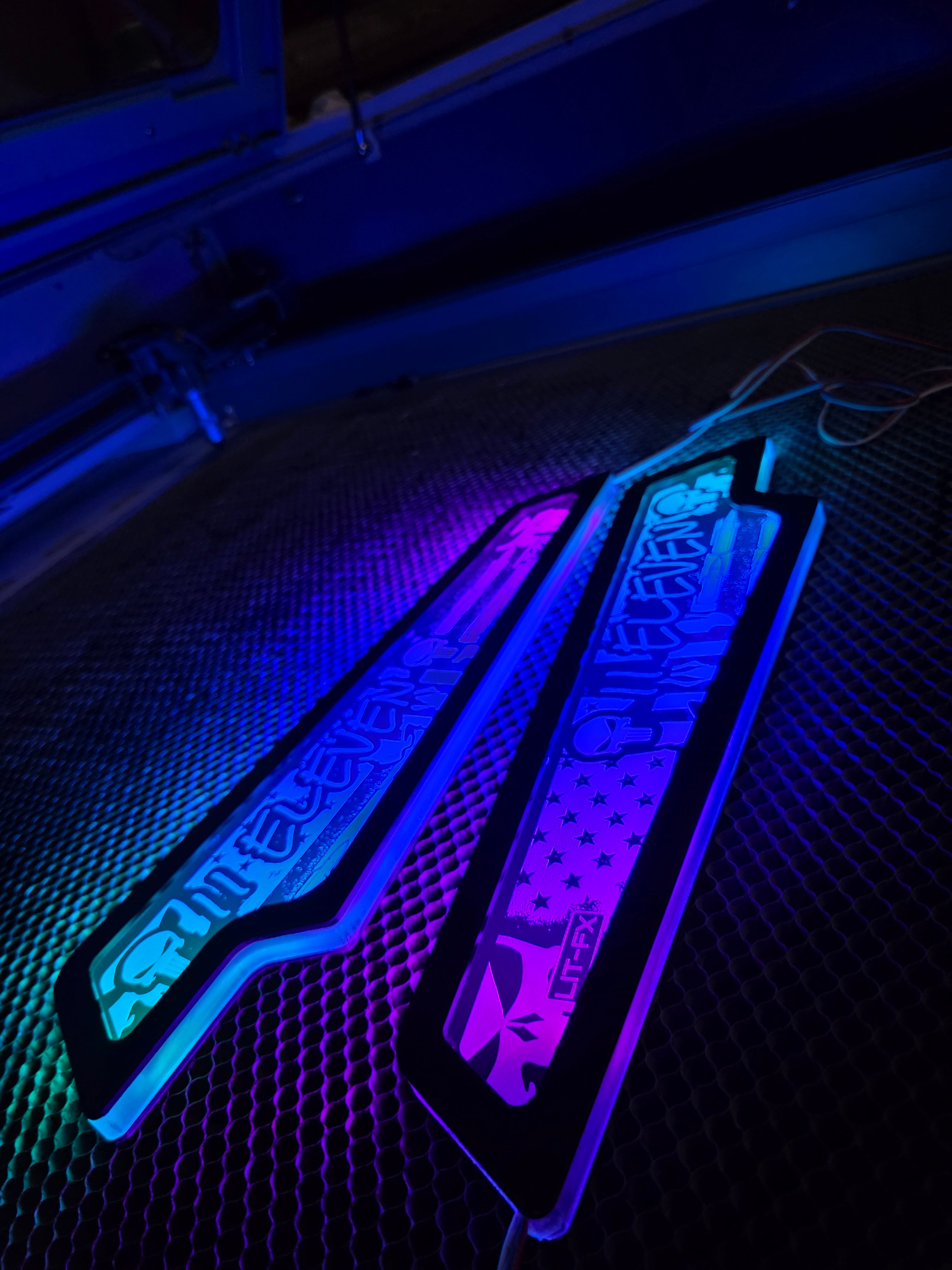 Lit FX SMS Car Audio Jeep JK JKU LED panel