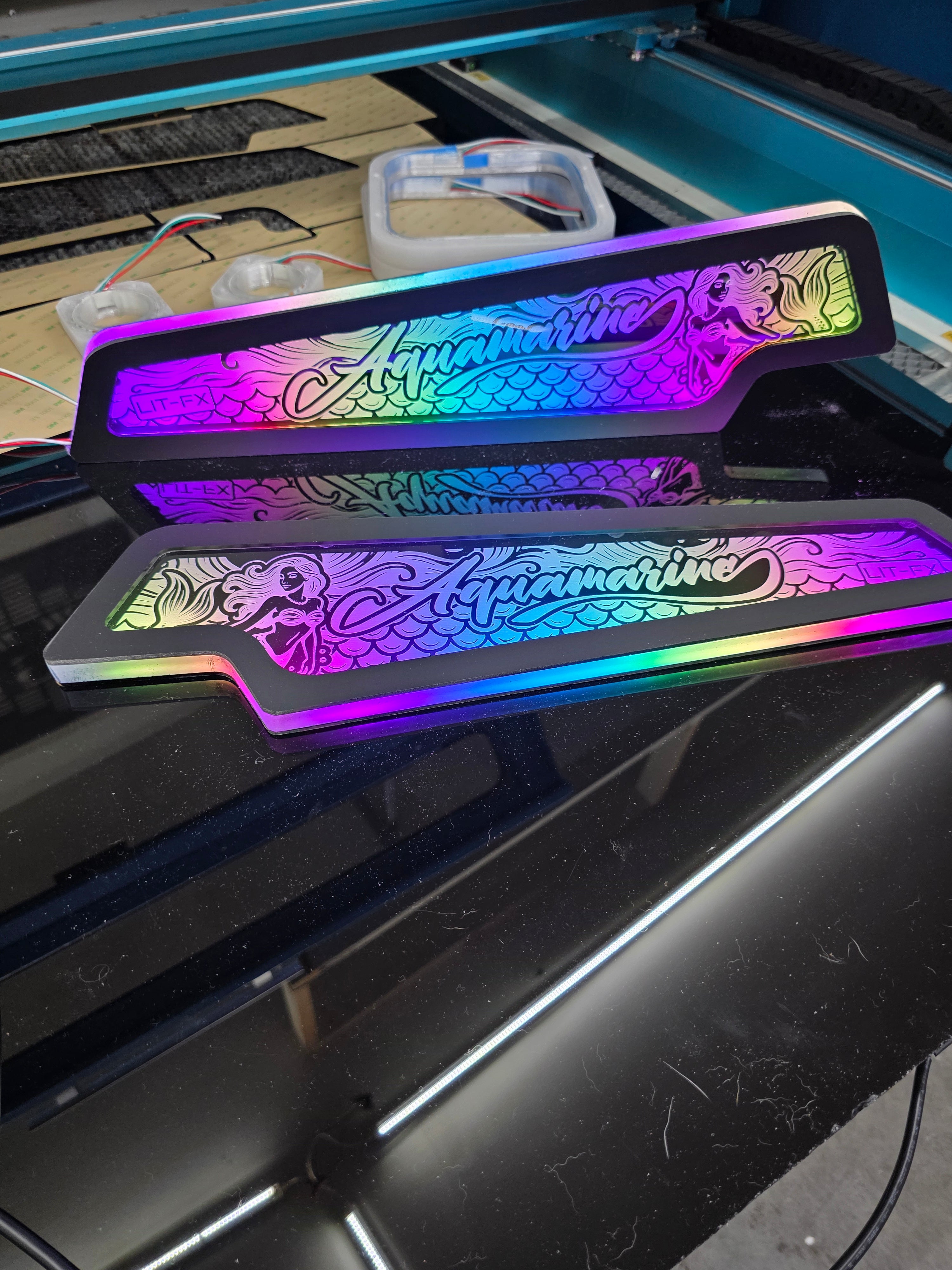 Lit FX SMS Car Audio custom Jeep JK JKU LED seat side covers