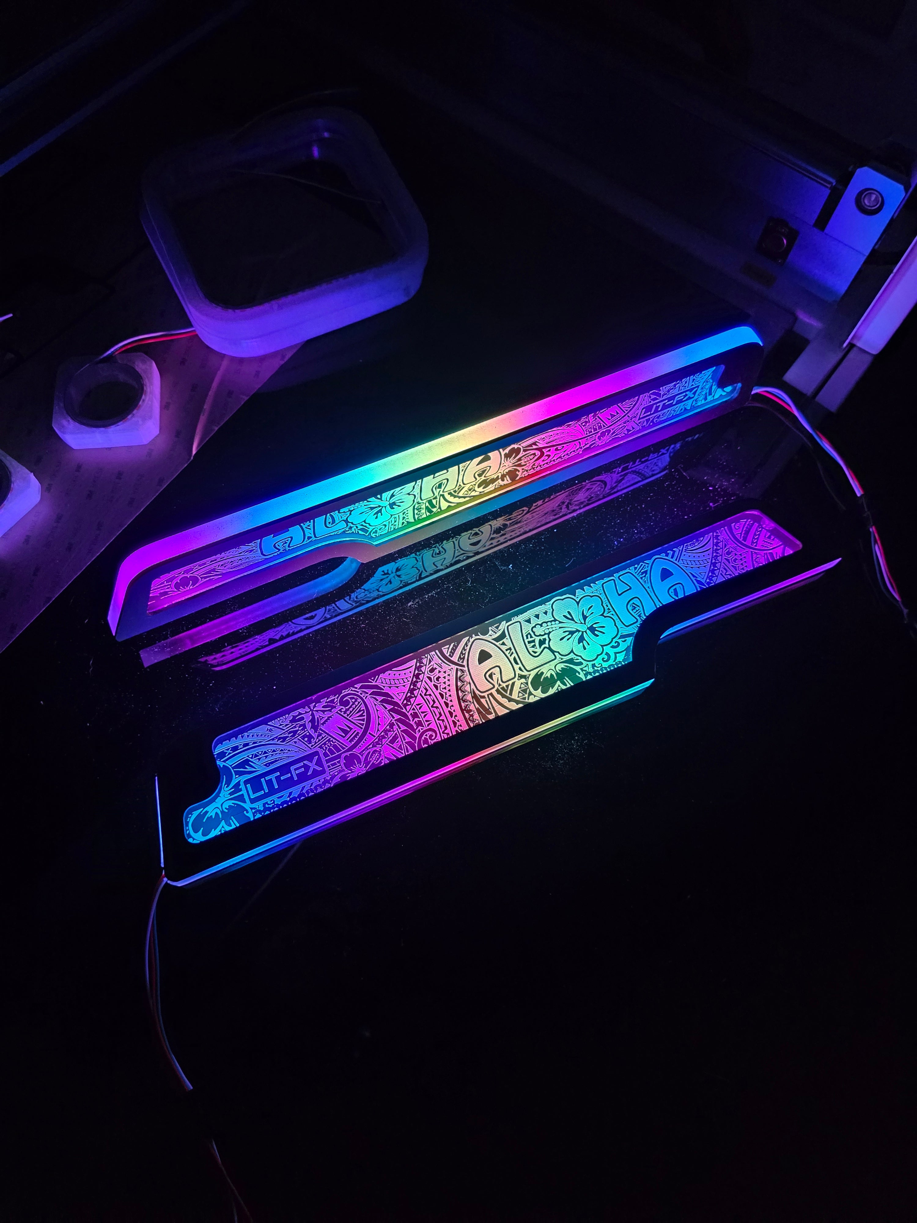 Lit FX SMS Car Audio Jeep JL JT magnetic LED panel