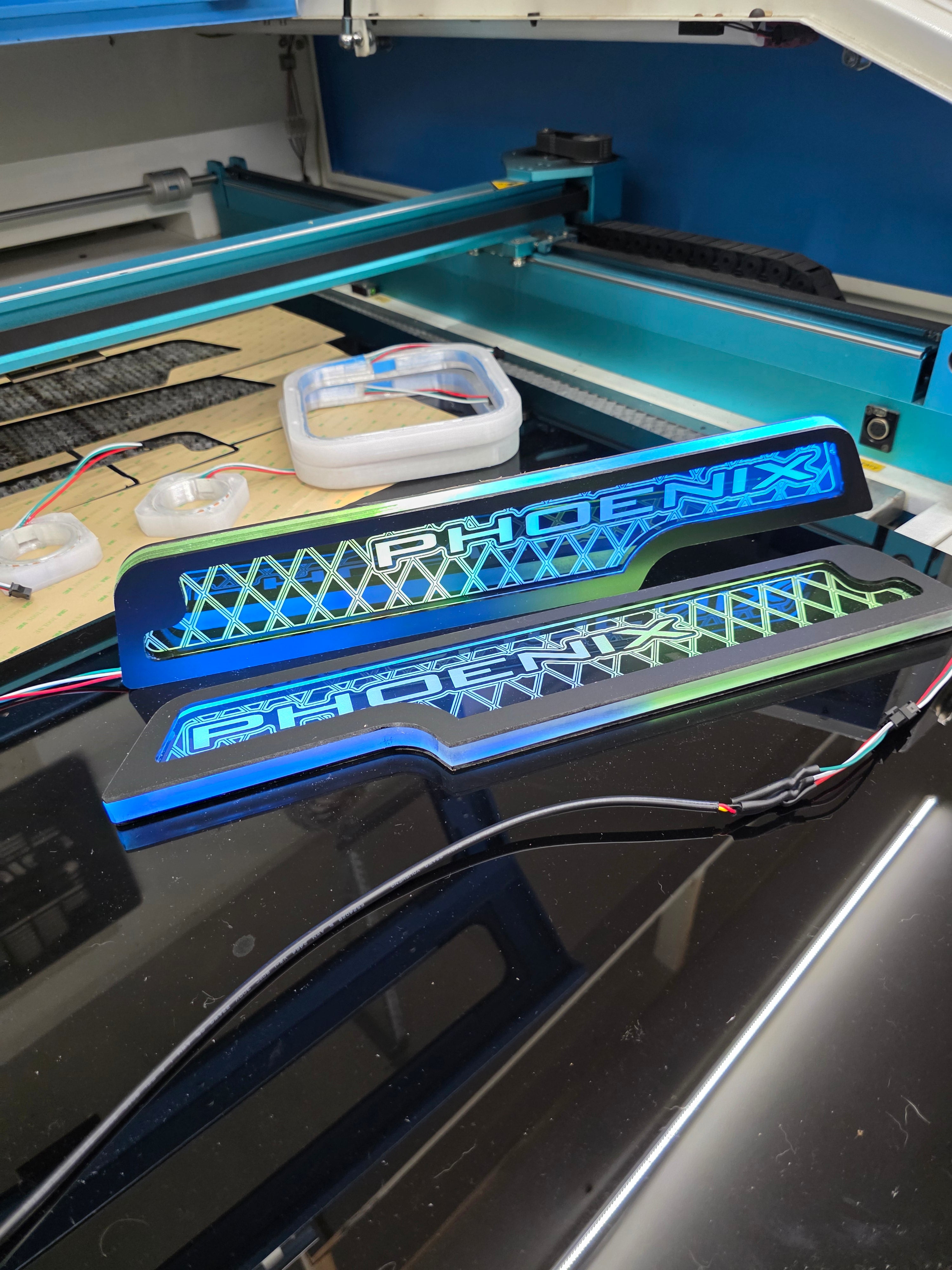 Lit FX SMS Car Audio Jeep JL JT LED panel with controller
