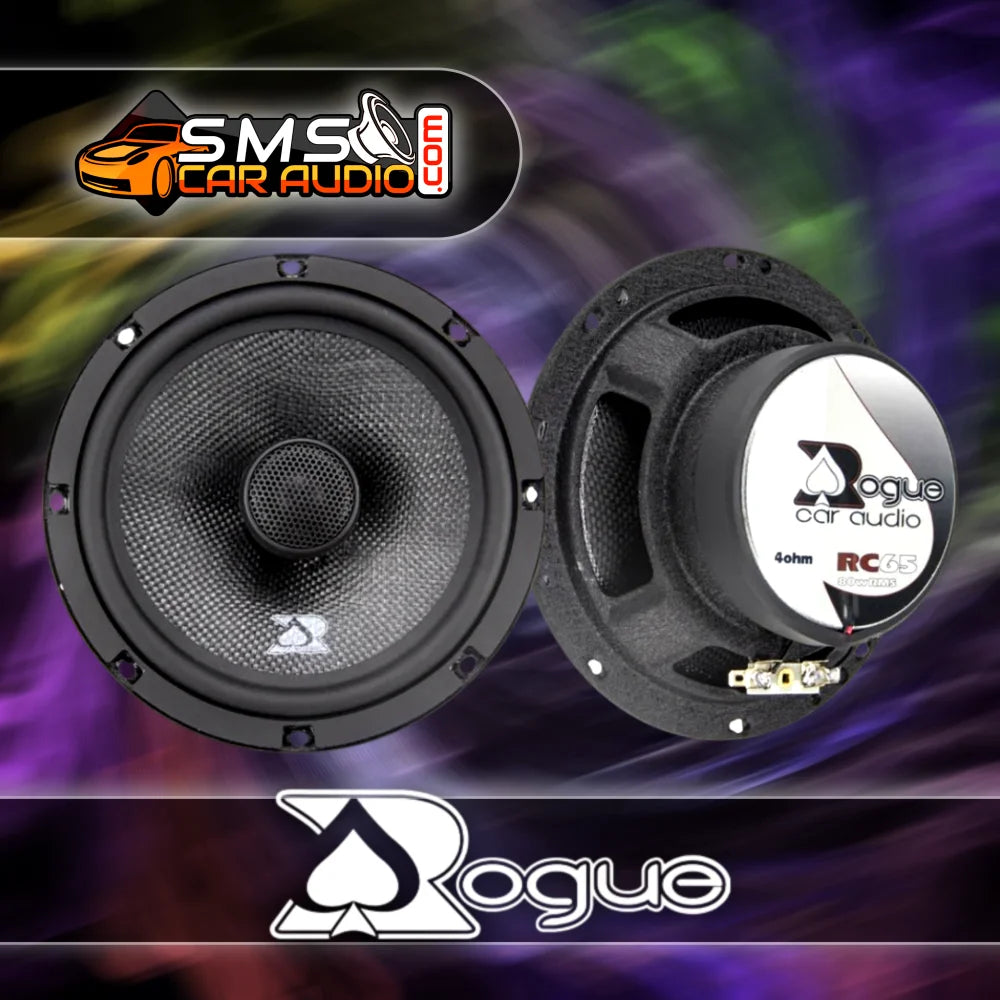 Rogue Car Audio Rc65 6.5’’ Coaxial Speaker Pair Clearance