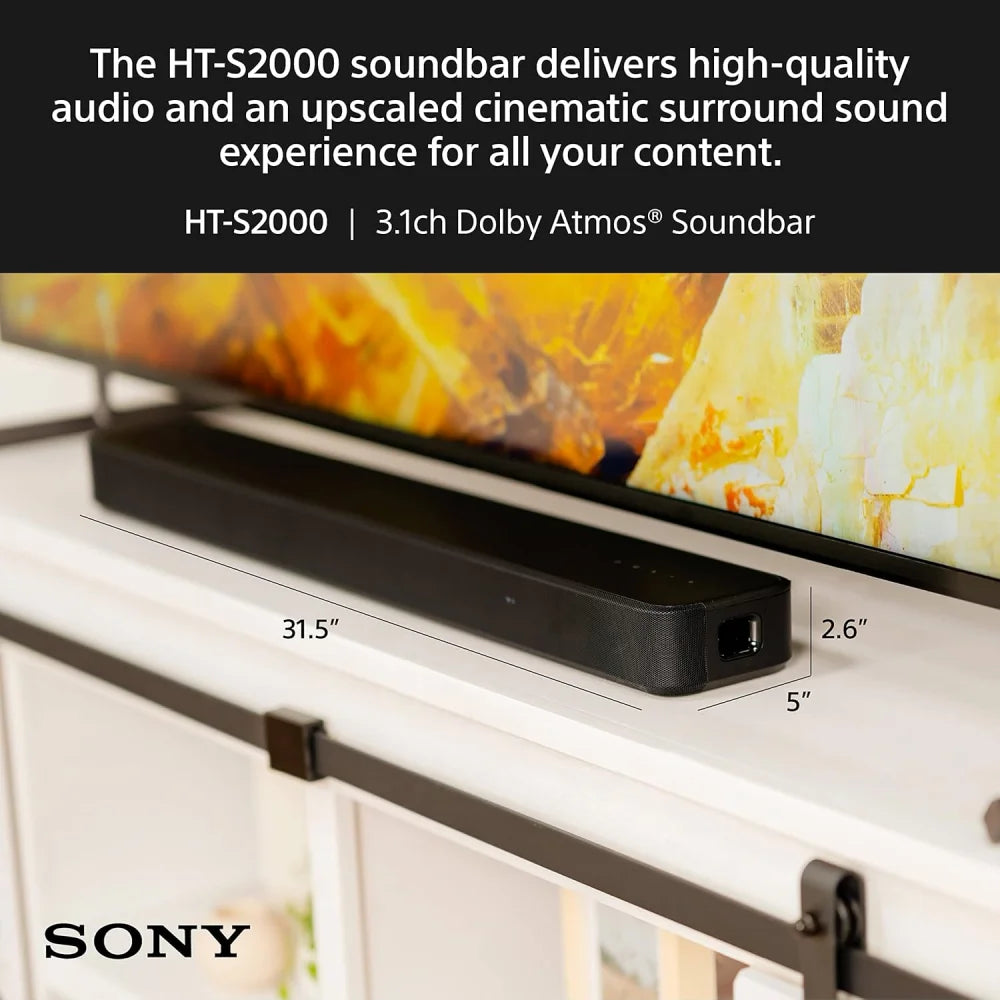 Sony Ht-a3000 3.1ch Dolby Atmos Tv Sound Bar with Dts:x 360
