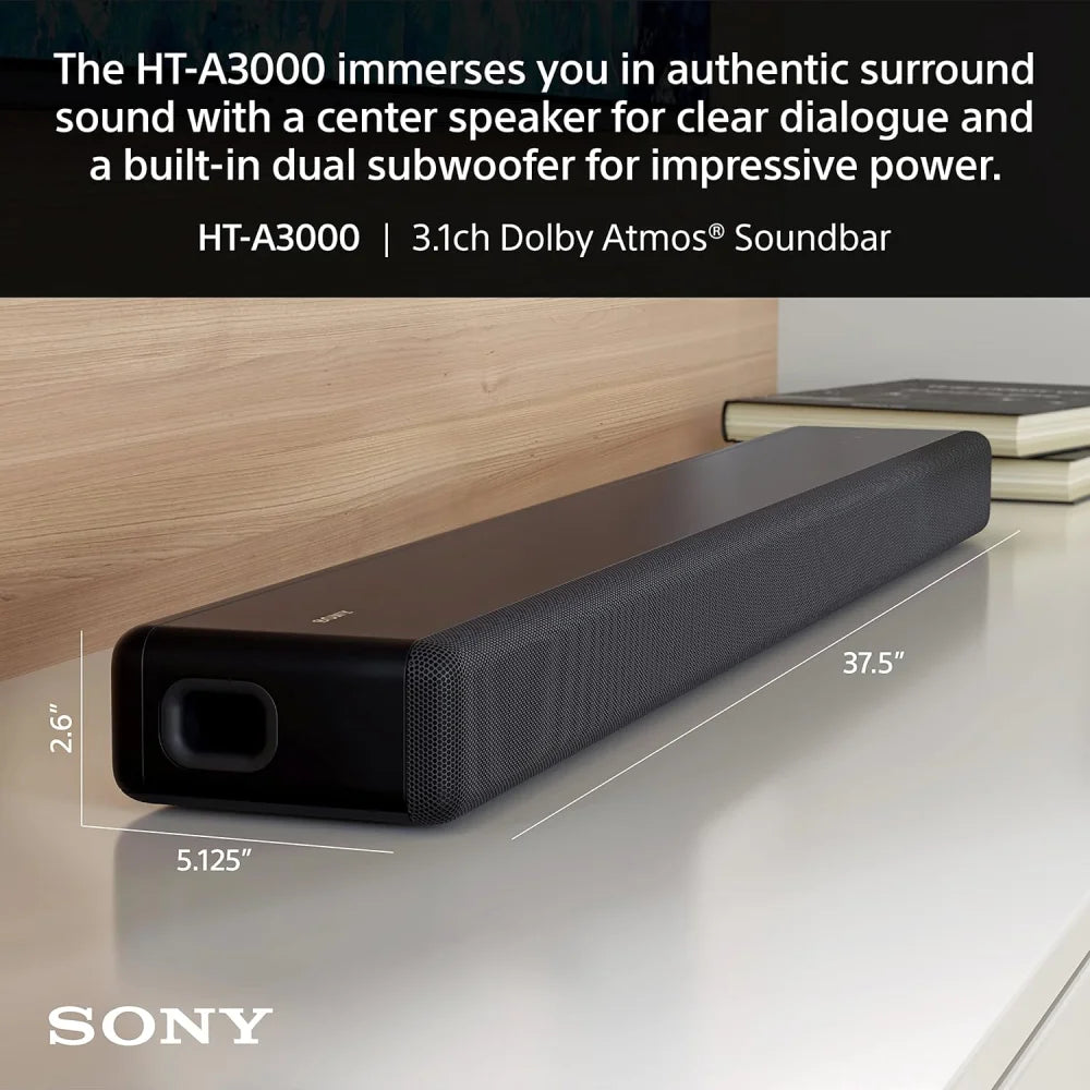 Sony Ht-a3000 3.1ch Dolby Atmos Tv Sound Bar with Dts:x 360