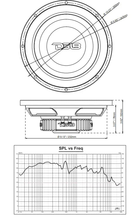 Srw Shallow-mount 10’’ Subwoofer 200 Watts Rms Svc 4-ohm