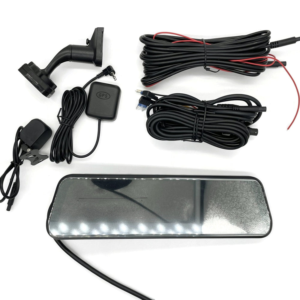 GCH Universal Rear View Mirror Display 11.2" Edgeless HD LCD DVR and HD Rear Camera