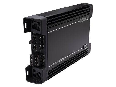 Kicker Warhorse WXA1000.4 amplifier three-quarter gallery view