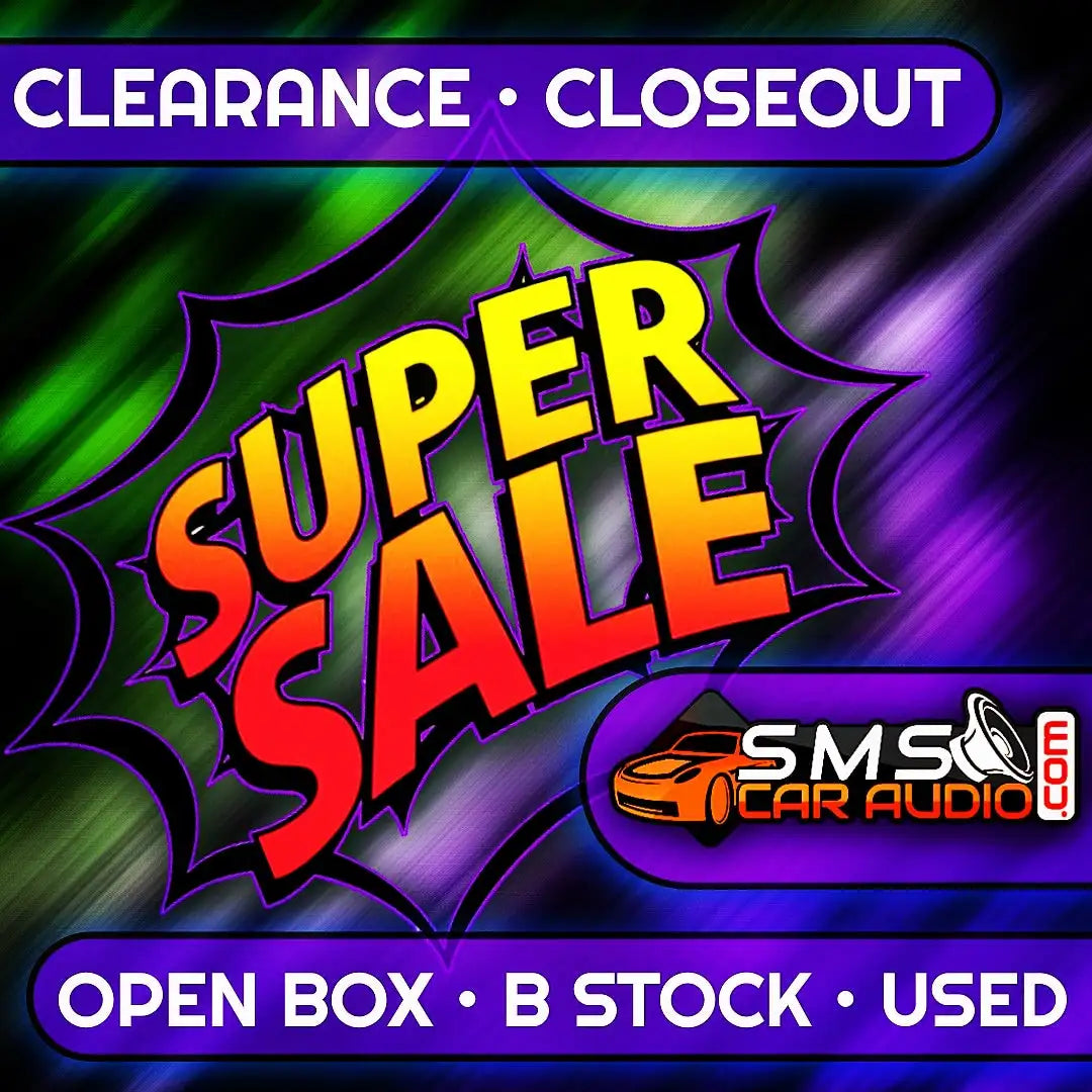 Vibrant gradient-colored ’super sale’ graphic with bold yellow and red lettering on a dynamic green-purple background.