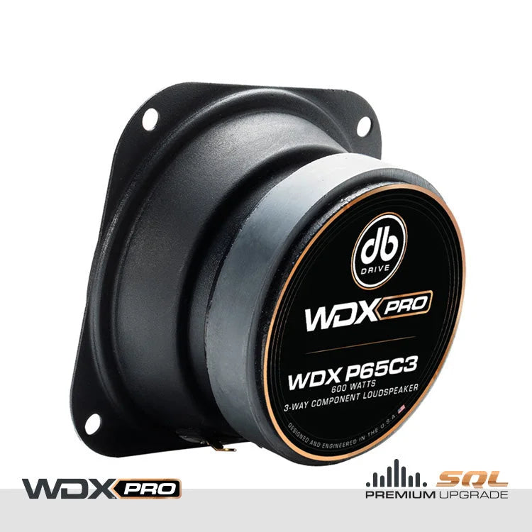 Wdx P65c3: Pro 6.5 In. 3-way Component Loudspeaker