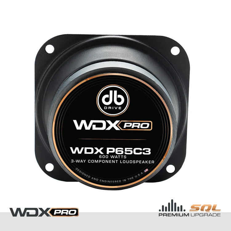 Wdx P65c3: Pro 6.5 In. 3-way Component Loudspeaker