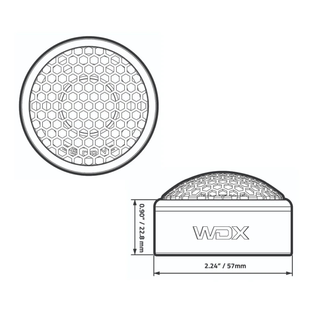 Wdx1tw-moto: 1’’ Aluminum Dome High Efficiency Tweeters (1