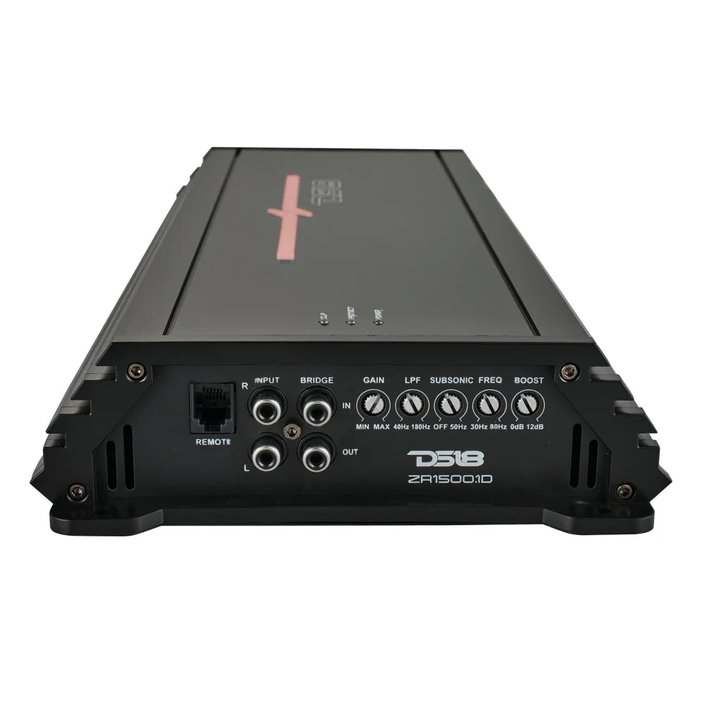Zr 1-channel Class d Amplifier 1500 Watts Rms @ 1-ohm - Car